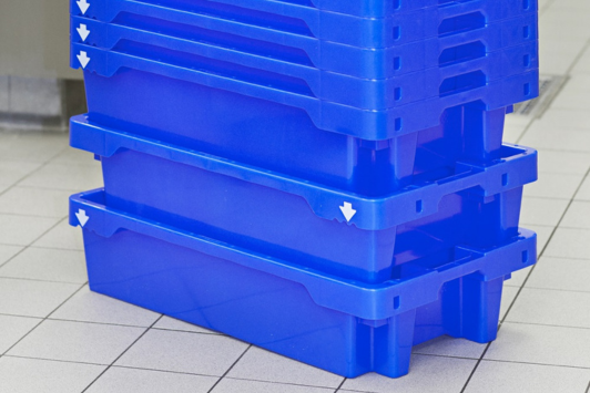 Fischkisten aus PE Kunststoff Transoplast