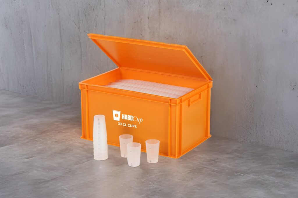 Becherbehälter orange